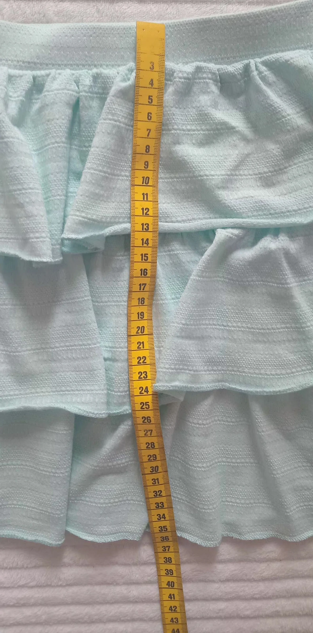 Saia Okaïdi de algodão premium, babados elegantes (10A) – photo 8